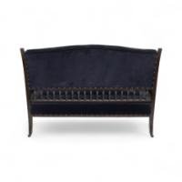 Collinson & Lock. An Anglo-Japanese Mahogany Settee with Carved & Scrolled Arms - Thumbnail 6