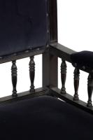 Collinson & Lock. An Anglo-Japanese Mahogany Settee with Carved & Scrolled Arms - Thumbnail 12