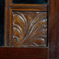 Secessionist Mahogany Display Cabinet, Carved Decoration & Bevelled Glass Doors - Thumbnail 12