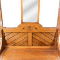 Dr. C. Dresser Style Of, Aesthetic Movement Oak Hallstand with Floral Decoration - Thumbnail 9