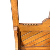 Dr. C. Dresser Style Of, Aesthetic Movement Oak Hallstand with Floral Decoration - Thumbnail 11