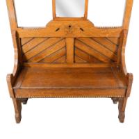 Dr. C. Dresser Style Of, Aesthetic Movement Oak Hallstand with Floral Decoration - Thumbnail 12