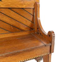 Dr. C. Dresser Style Of, Aesthetic Movement Oak Hallstand with Floral Decoration - Thumbnail 15