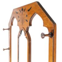 Dr. C. Dresser Style Of, Aesthetic Movement Oak Hallstand with Floral Decoration - Thumbnail 17