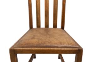 George Montague Ellwood Arts & Crafts Oak Sideboard & 8 Matching Dining Chairs - Thumbnail 28