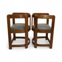 A Pair of Scottish School Armchairs of Barrell Form - Thumbnail 3