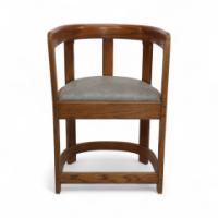 A Pair of Scottish School Armchairs of Barrell Form - Thumbnail 5