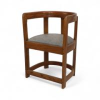 A Pair of Scottish School Armchairs of Barrell Form - Thumbnail 7