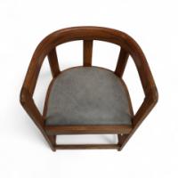 A Pair of Scottish School Armchairs of Barrell Form - Thumbnail 12