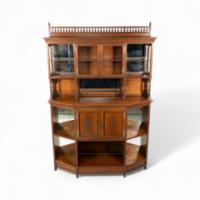 H. W. Batley, attributed. For Gregory & Co., An English Walnut Aesthetic Movement Sideboard
