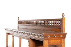 H. W. Batley, attributed. For Gregory & Co., An English Walnut Aesthetic Movement Sideboard - Thumbnail 5