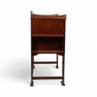 Shapland & Petter, Arts & Crafts Mahogany Desk with a Pierced Heart to the Top - Thumbnail 3