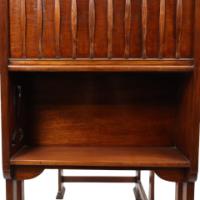 Shapland & Petter, Arts & Crafts Mahogany Desk with a Pierced Heart to the Top - Thumbnail 11