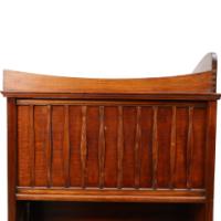 Shapland & Petter, Arts & Crafts Mahogany Desk with a Pierced Heart to the Top - Thumbnail 12
