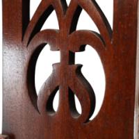 Shapland & Petter, Arts & Crafts Mahogany Desk with a Pierced Heart to the Top - Thumbnail 13