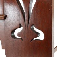 Shapland & Petter, Arts & Crafts Mahogany Desk with a Pierced Heart to the Top - Thumbnail 14