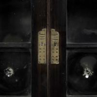 Glasgow School Green Stained Cypress Wood, Glazed Bookcase Mackintosh attributed - Thumbnail 3