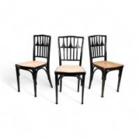 Gustav Siegel for J and J Kohn – Ebonised Bentwood Dining Chair