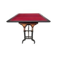 Gillow and Co., attributed – Aesthetic Movement Ebonised Fold-Over Floral Inlaid Card Table - Thumbnail 12