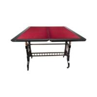 Gillow and Co., attributed – Aesthetic Movement Ebonised Fold-Over Floral Inlaid Card Table - Thumbnail 14