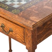 William Birch for Liberty & Co., A Good Quality Arts & Crafts Oak Chess Table - Thumbnail 14