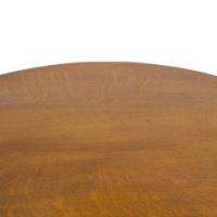 Jas Shoolbred (labelled). An Arts & Crafts Round Oak Dining Table - Thumbnail 7