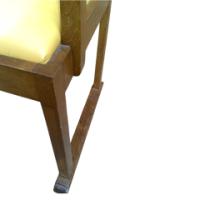 Pair of oak armchairs in the style of Liberty and Co. with heart cut-outs backs - Thumbnail 14