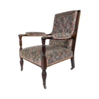H. W. Batley, attributed. Jas Shoolbred an Aesthetic Movement Mahogany Armchair - Thumbnail 2