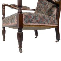 H. W. Batley, attributed. Jas Shoolbred an Aesthetic Movement Mahogany Armchair - Thumbnail 12