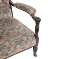 H. W. Batley, attributed. Jas Shoolbred an Aesthetic Movement Mahogany Armchair - Thumbnail 10