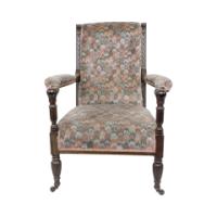 H. W. Batley, attributed. Jas Shoolbred an Aesthetic Movement Mahogany Armchair - Thumbnail 3