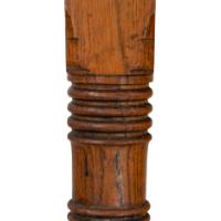 An Aesthetic Movement Oak Oblong Side Table with Ring Turned Legs, & Splayed Feet - Thumbnail 12