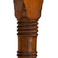 An Aesthetic Movement Oak Oblong Side Table with Ring Turned Legs, & Splayed Feet - Thumbnail 14