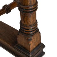 An Aesthetic Movement Oak Oblong Side Table with Ring Turned Legs, & Splayed Feet - Thumbnail 17