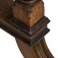 An Aesthetic Movement Oak Oblong Side Table with Ring Turned Legs, & Splayed Feet - Thumbnail 18