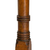 An Aesthetic Movement Oak Oblong Side Table with Ring Turned Legs, & Splayed Feet - Thumbnail 21