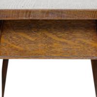 A Good Quality Arts & Crafts Oak Drop Leaf Side Table by Liberty & Co - Thumbnail 5