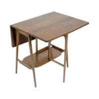 A Good Quality Arts & Crafts Oak Drop Leaf Side Table by Liberty & Co - Thumbnail 2