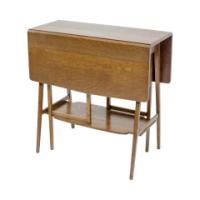 A Good Quality Arts & Crafts Oak Drop Leaf Side Table by Liberty & Co - Thumbnail 9