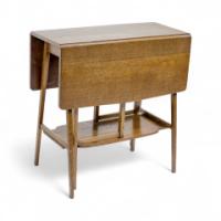 A Good Quality Arts & Crafts Oak Drop Leaf Side Table by Liberty & Co