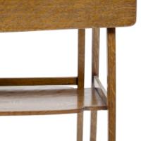 A Good Quality Arts & Crafts Oak Drop Leaf Side Table by Liberty & Co - Thumbnail 19