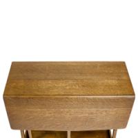 A Good Quality Arts & Crafts Oak Drop Leaf Side Table by Liberty & Co - Thumbnail 21