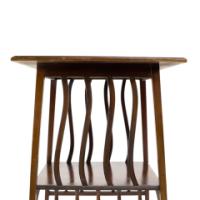 Liberty & Co., attributed. An Aesthetic Movement Walnut Side or Occasional Table with a Square Top - Thumbnail 7