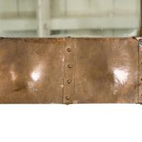 An Art Nouveau Heavy Gage Copper Wall Mirror with Art Nouveau Female Faces to Each Corner - Thumbnail 3