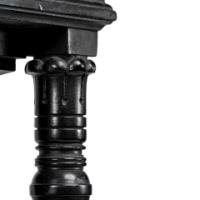 Henry W Batley Aesthetic Movement Ebonised Pedestal Stand with Carved Sunflowers - Thumbnail 9