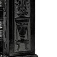 Henry W Batley Aesthetic Movement Ebonised Pedestal Stand with Carved Sunflowers - Thumbnail 10