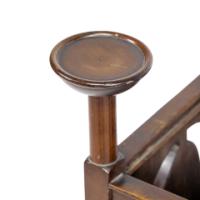 Shapland and Petter – Arts and Crafts Mahogany Plant Stand with Pierced Panels - Thumbnail 9