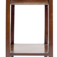 Shapland and Petter – Arts and Crafts Mahogany Plant Stand with Pierced Panels - Thumbnail 13
