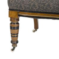 Bruce Talbert for Gillow and Co. – Aesthetic Movement Ebonised & Parcel-Gilt Settee - Thumbnail 5