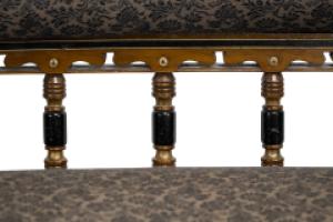 Bruce Talbert for Gillow and Co. – Aesthetic Movement Ebonised & Parcel-Gilt Settee - Thumbnail 14